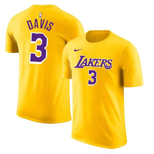 Los Angeles Lakers 3 Anthony Davis Yellow Nike T-Shirt,We sell and wholesale Los Angeles Lakers 3 Anthony Davis Yellow Nike T-Shirt on line form chian!